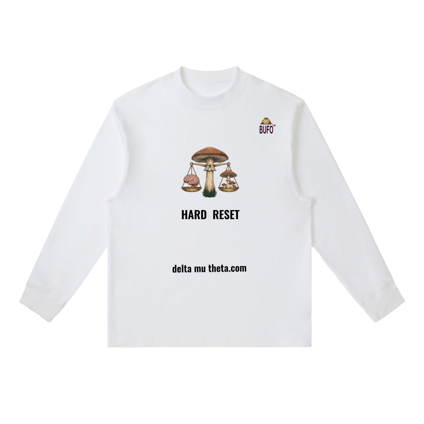 PRODUCT ID: 06 // PSILOCYBIN CLUSTER_February 2026_(RT0061)_Essential Crewneck Long-Sleeve T-Shirt