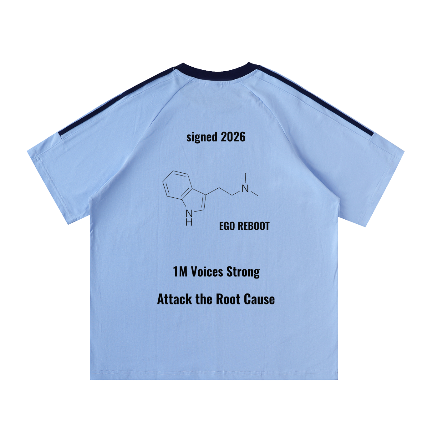 02 // 5-MEO-DMT ARSENAL _(RT0047)_Signed 2026_BUFO_Short Sleeve_Contrast Panel Cotton Polo Shirt