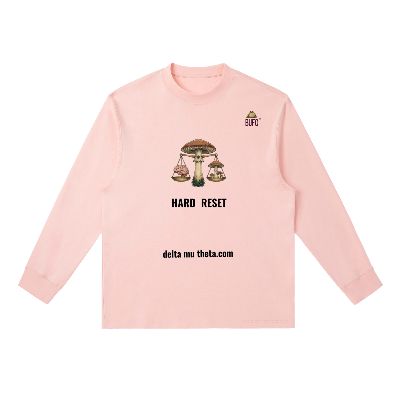 PRODUCT ID: 06 // PSILOCYBIN CLUSTER_February 2026_(RT0061)_Essential Crewneck Long-Sleeve T-Shirt