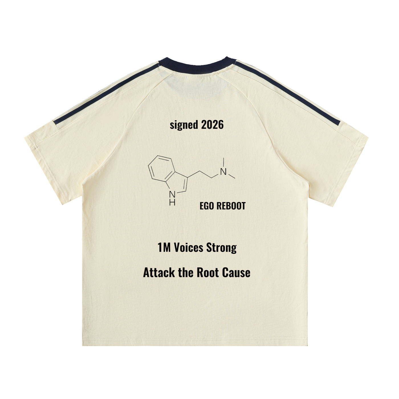 02 // 5-MEO-DMT ARSENAL _(RT0047)_Signed 2026_BUFO_Short Sleeve_Contrast Panel Cotton Polo Shirt