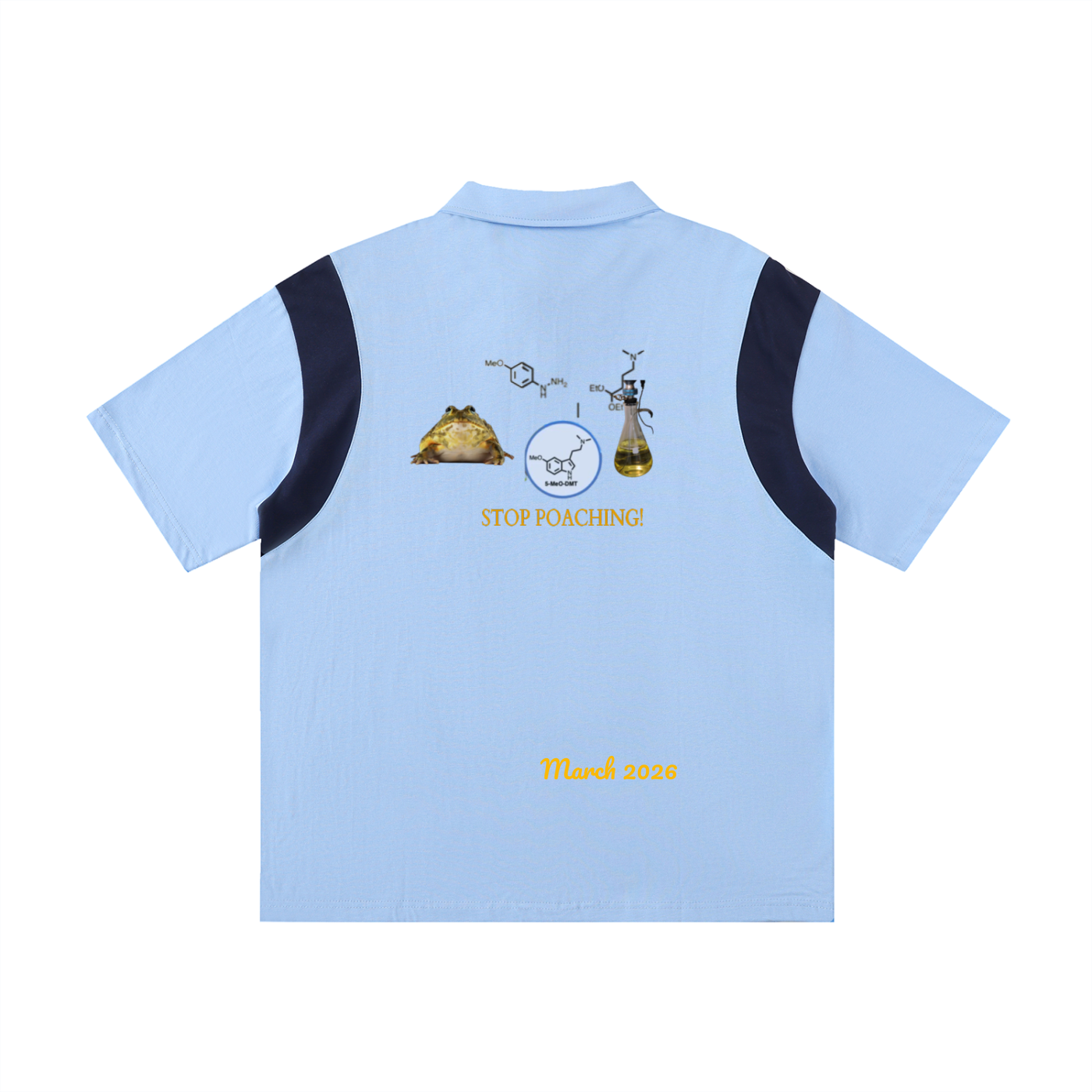 00 // BUFO'S CLOSET_02 // 5-MEO-DMT ARSENAL_(PL0006)_Contrast Panel Cotton Polo Shirt