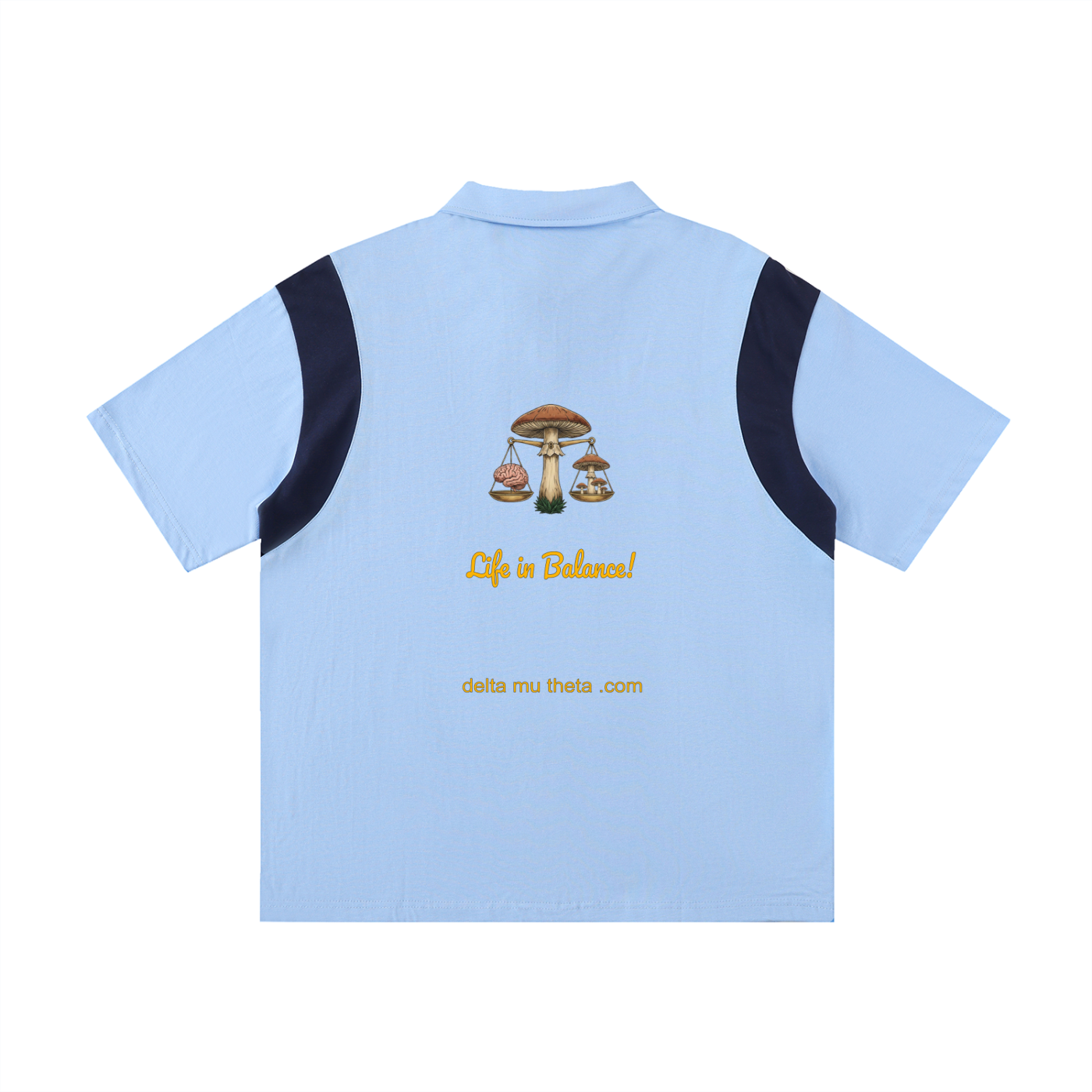 06 // PSILOCYBIN CLUSTER_(PL0006)_Short Sleeve_Polo_Short Sleeve_Contrast Panel Cotton Polo Shirt