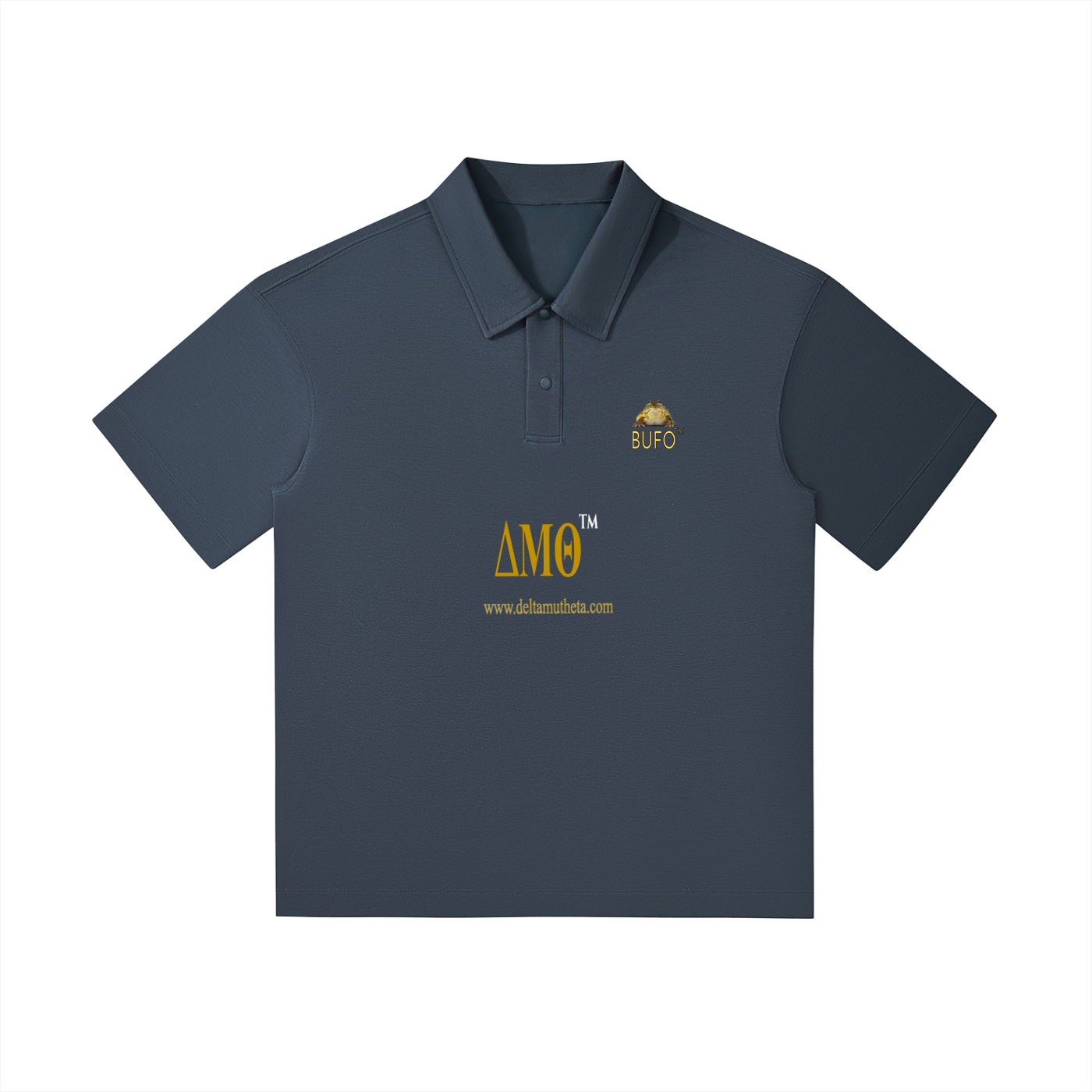 01//Ibogaine Batch_PL005Drop Shoulder Short-Sleeve Polo