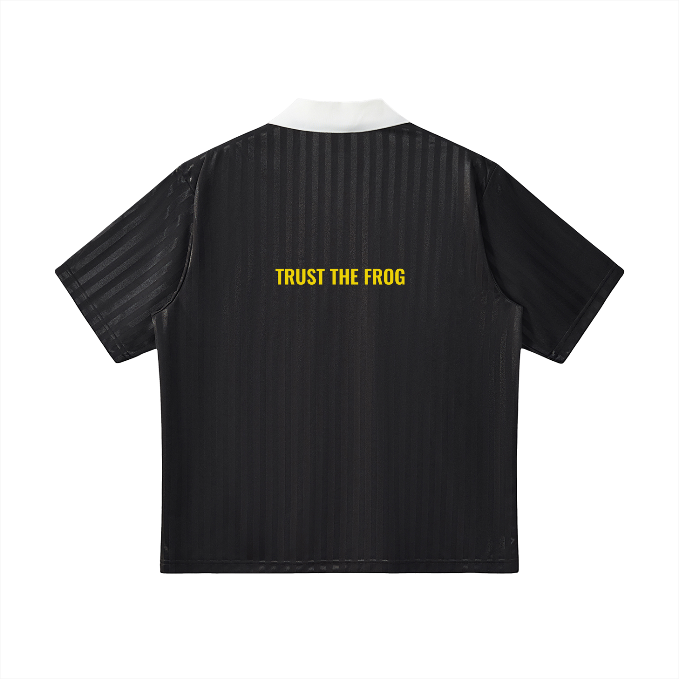 02// 5-MEO-DMT ARSENAL_RT00072_Trust the Frog_Contrast Collar Striped Soccer Jersey0