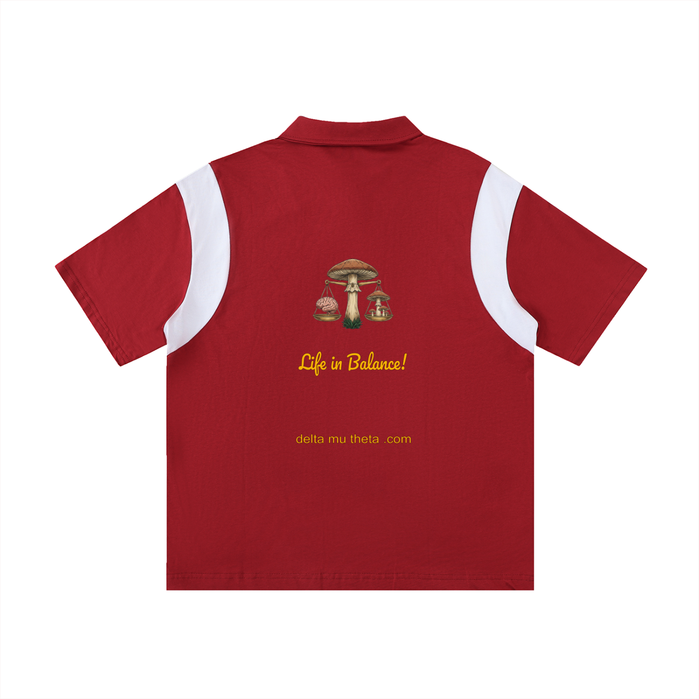 06 // PSILOCYBIN CLUSTER_(PL0006)_Short Sleeve_Polo_Short Sleeve_Contrast Panel Cotton Polo Shirt