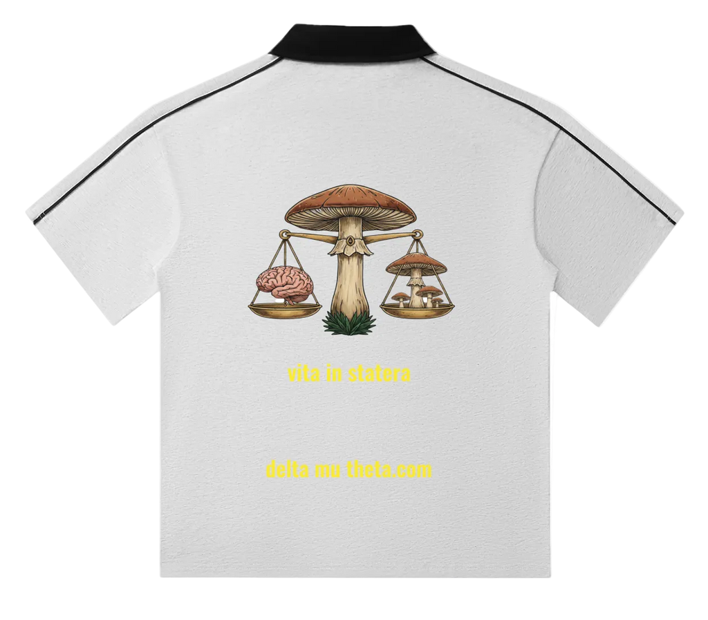 06// PSILOCYBIN CLUSTER_PL0004_Contrast Collar Short-Sleeve Polo Shirt