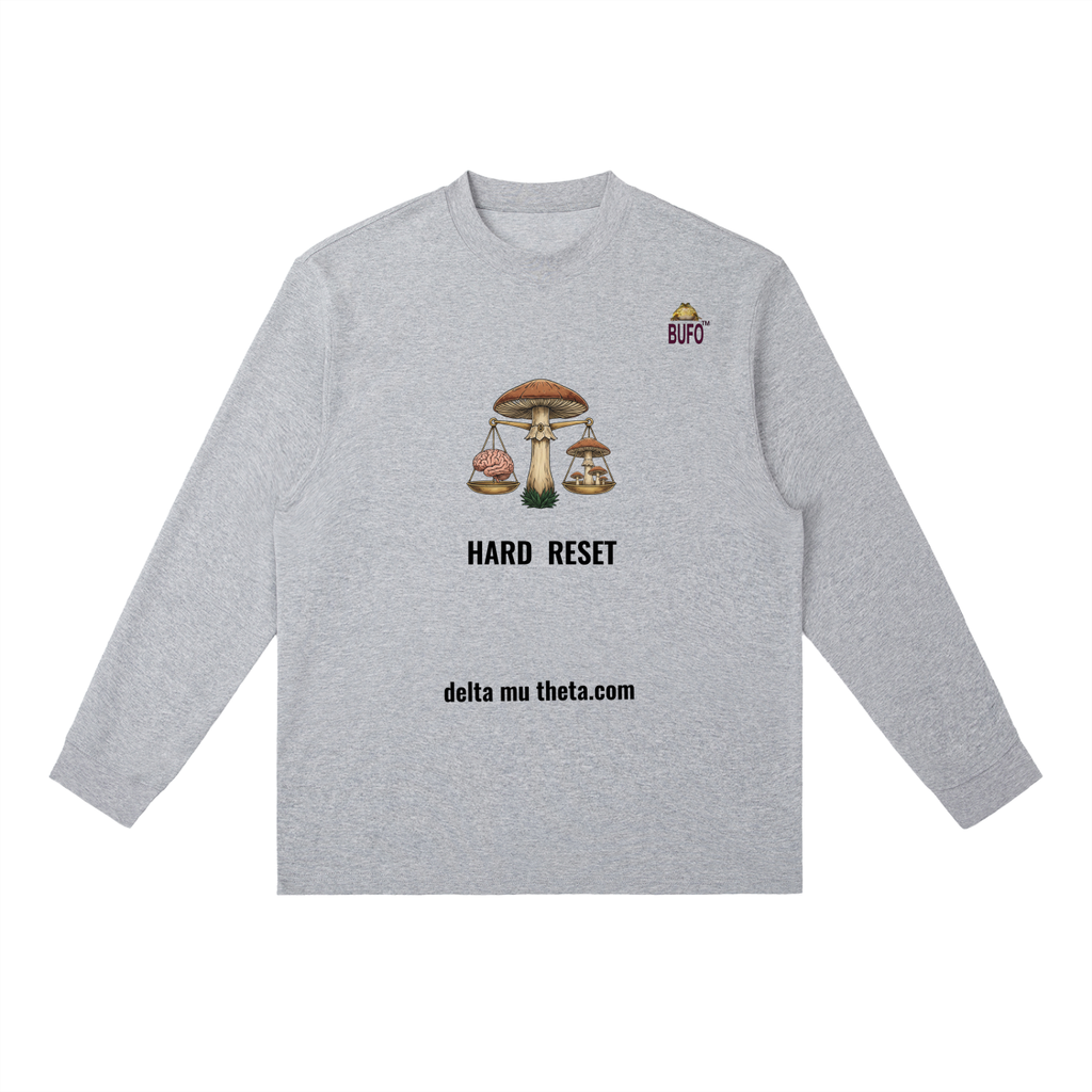 PRODUCT ID: 06 // PSILOCYBIN CLUSTER_February 2026_(RT0061)_Essential Crewneck Long-Sleeve T-Shirt