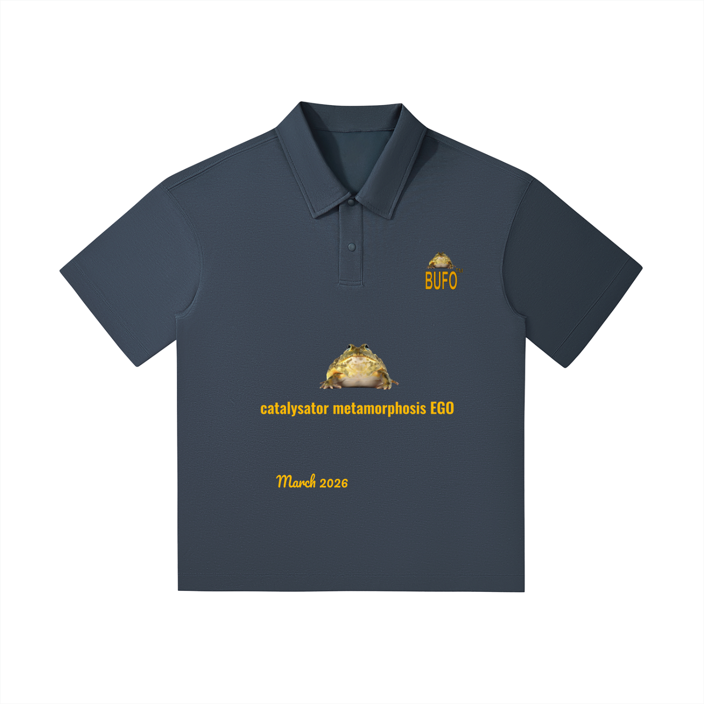 00 // BUFO'S CLOSET_02 // 5-MEO-DMT ARSENAL_March 2026_(PL0005)_Drop Shoulder Short-Sleeve Polo