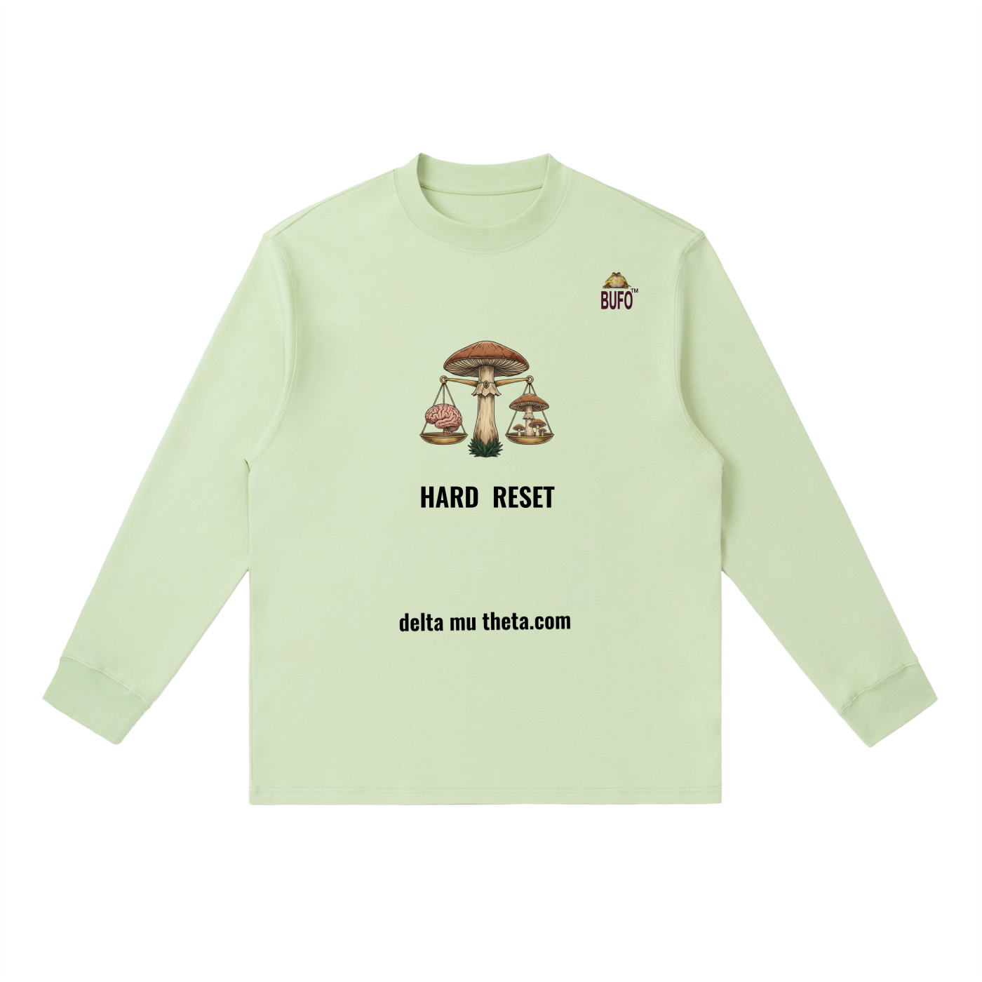 PRODUCT ID: 06 // PSILOCYBIN CLUSTER_February 2026_(RT0061)_Essential Crewneck Long-Sleeve T-Shirt