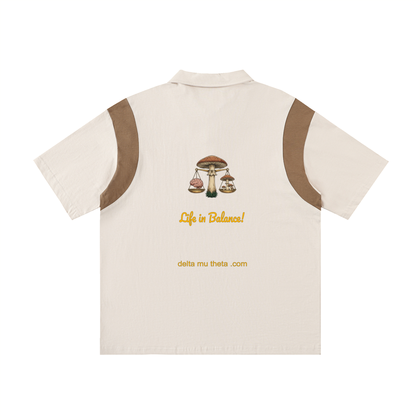 06 // PSILOCYBIN CLUSTER_(PL0006)_Short Sleeve_Polo_Short Sleeve_Contrast Panel Cotton Polo Shirt