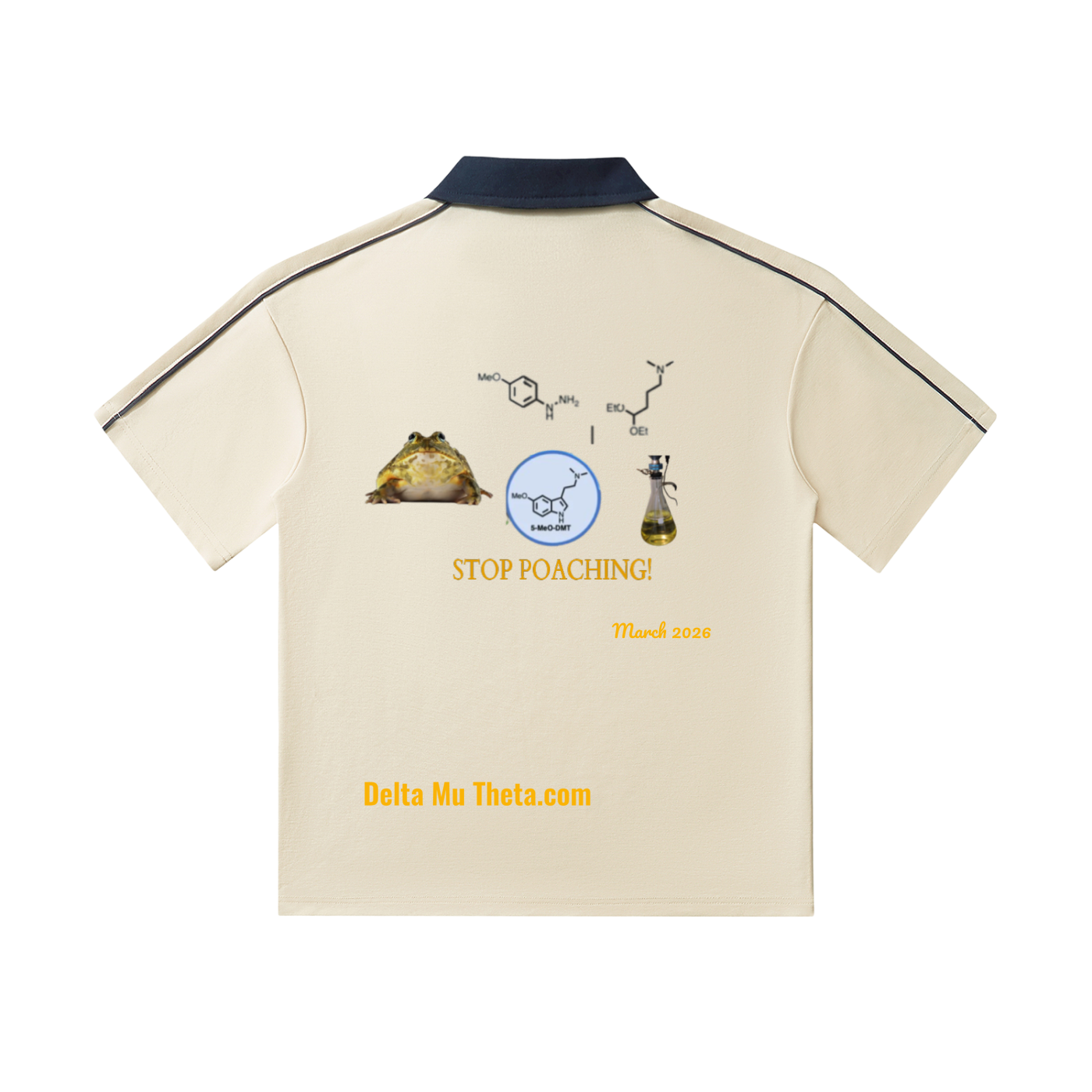 02 // 5-MEO-DMT ARSENAL // MARCH 2026 PETITION // CONTRAST COLLAR POLO [PL0004]