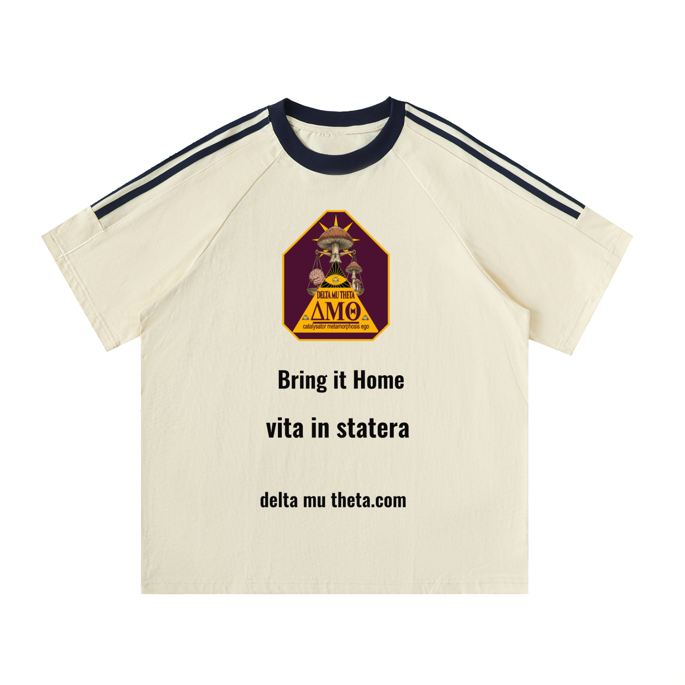 02 // 5-MEO-DMT ARSENAL _(RT0047)_Signed 2026_BUFO_Short Sleeve_Contrast Panel Cotton Polo Shirt