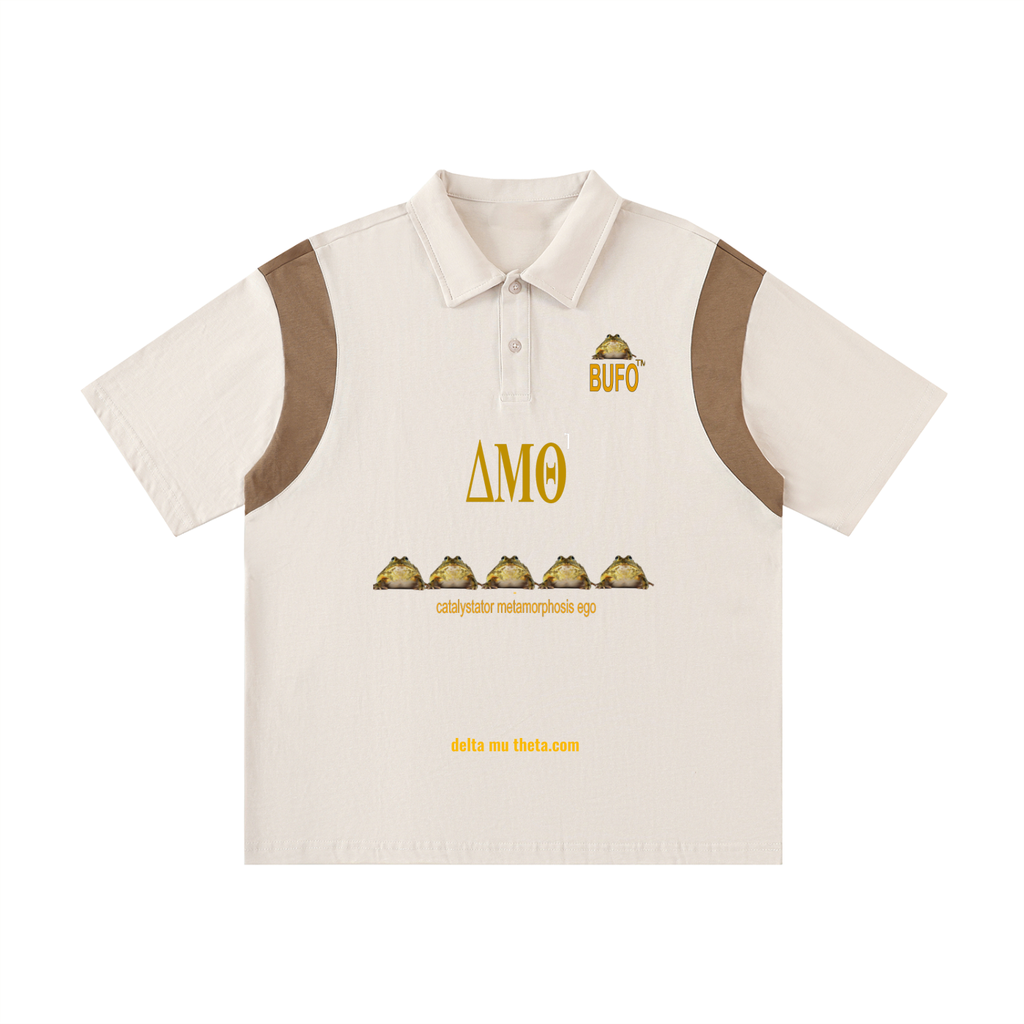 00 // BUFO'S CLOSET_02 // 5-MEO-DMT ARSENAL_(PL0006)_Contrast Panel Cotton Polo Shirt