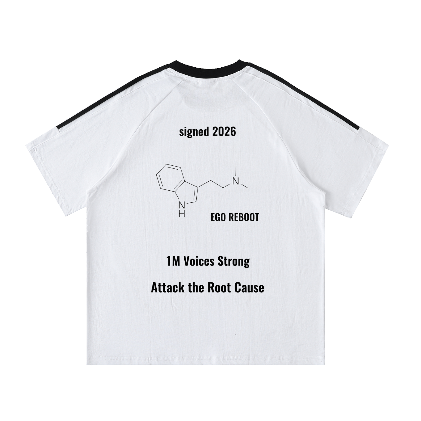 02 // 5-MEO-DMT ARSENAL _(RT0047)_Signed 2026_BUFO_Short Sleeve_Contrast Panel Cotton Polo Shirt