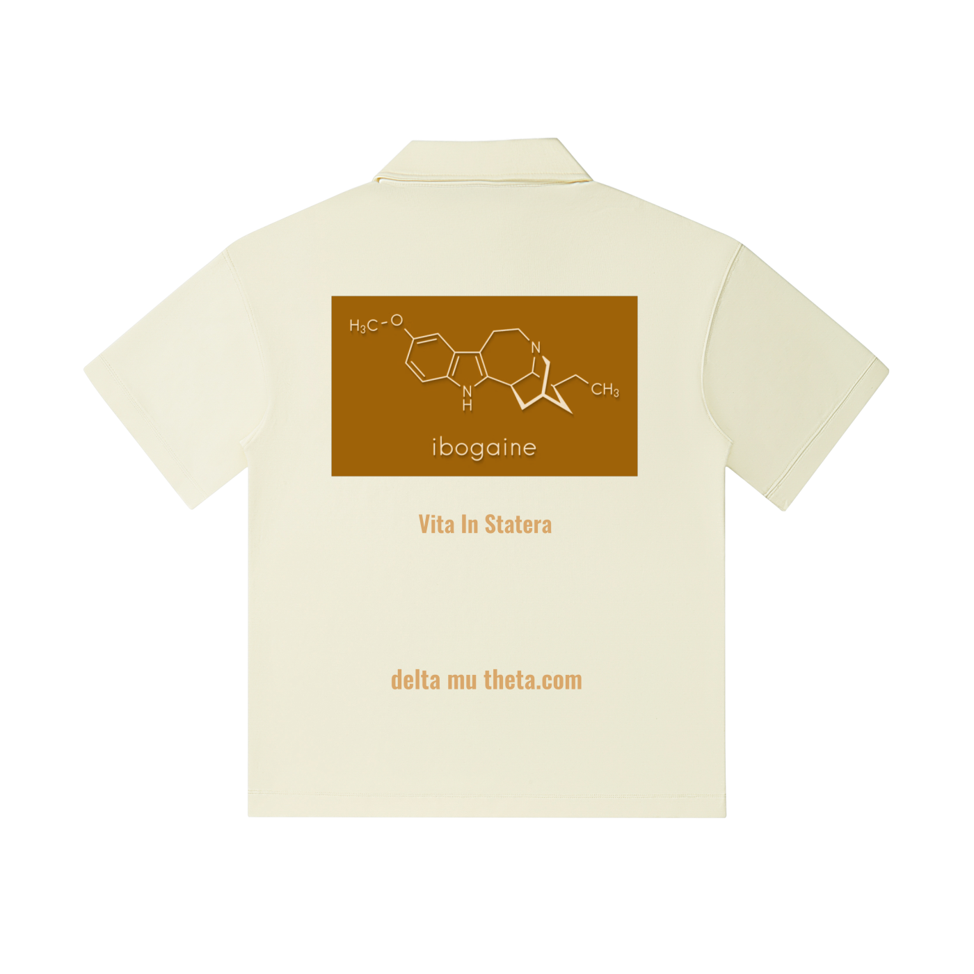 01//Ibogaine Batch_PL005Drop Shoulder Short-Sleeve Polo