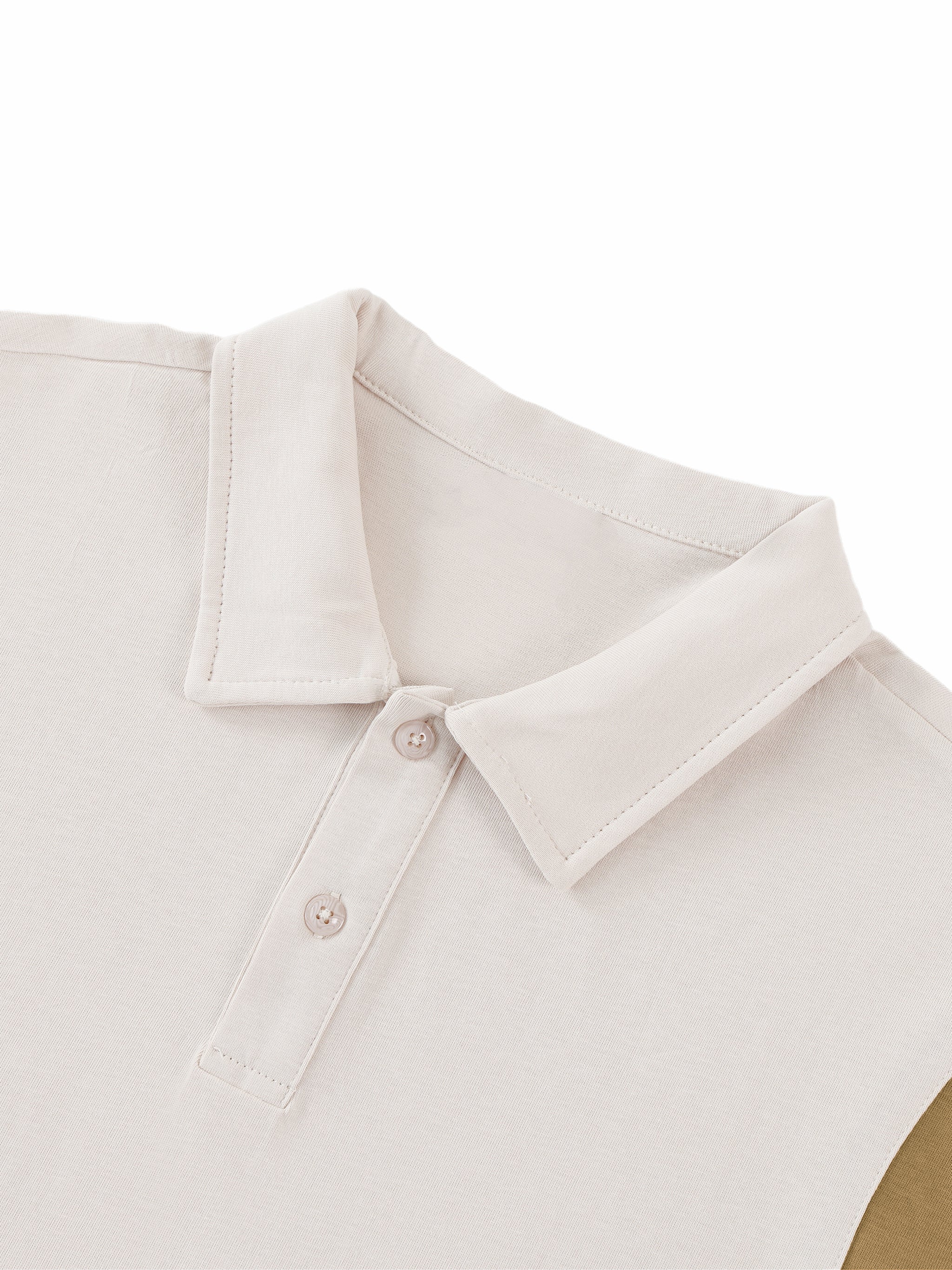 06 // PSILOCYBIN CLUSTER_(PL0006)_Short Sleeve_Polo_Short Sleeve_Contrast Panel Cotton Polo Shirt